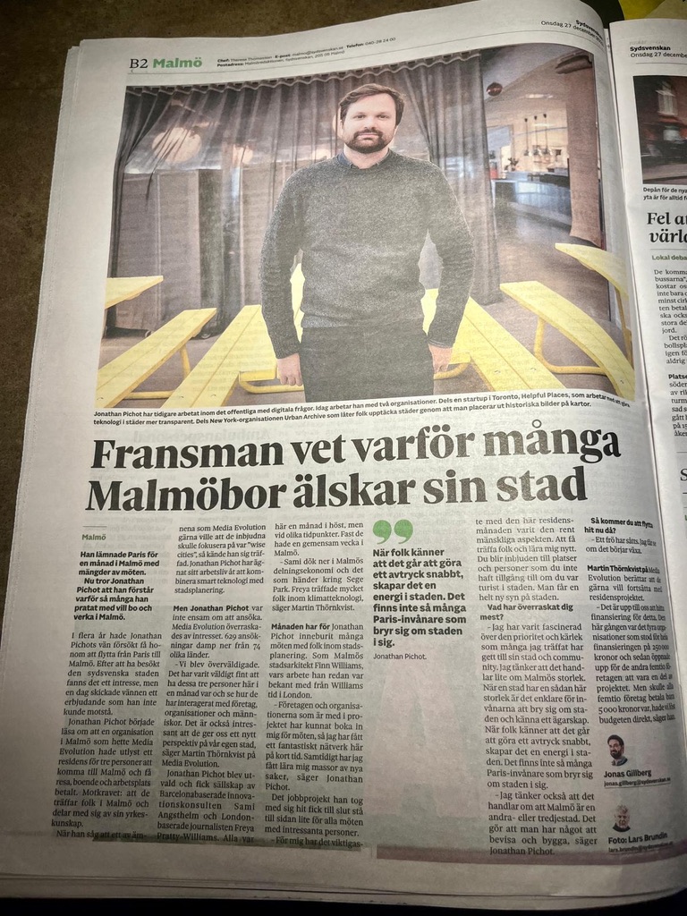 Sydsvenskan, 27 December 2023. Text by Jonas Gillberg, photo by Lars Brundin.