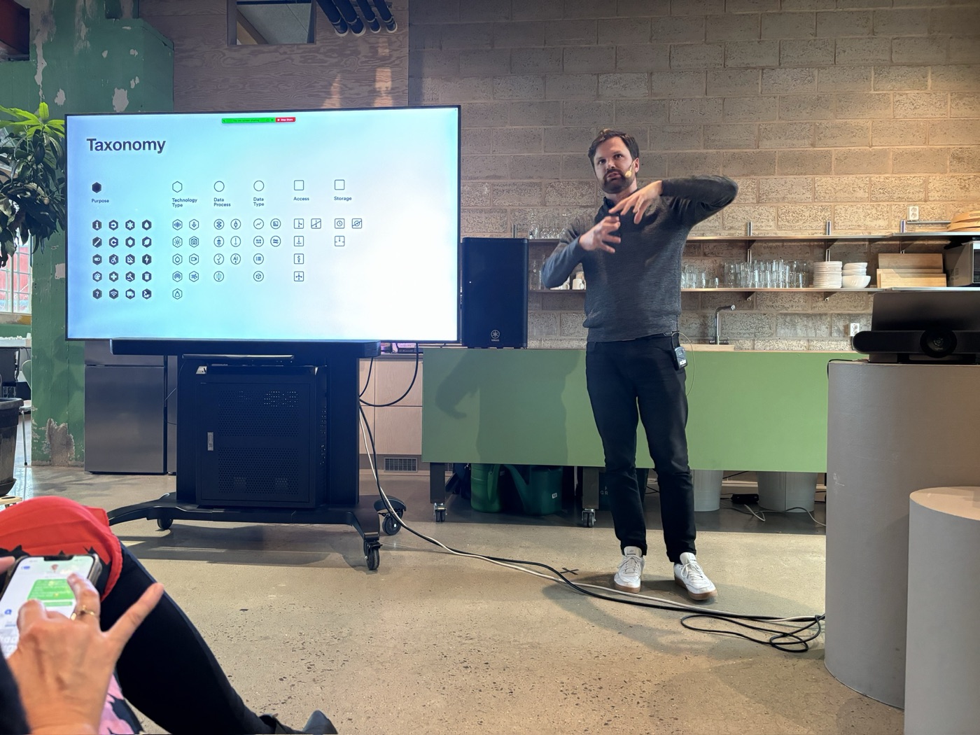 Presenting the DTPR taxonomy at Media Evolution.